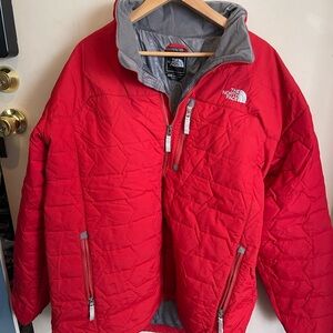 The North Face Red and Gray Insulated Jacket